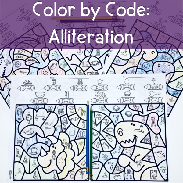 Alliteration Color by code