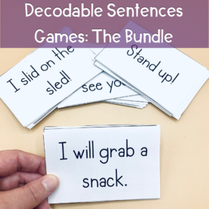 decodable sentences game bundle