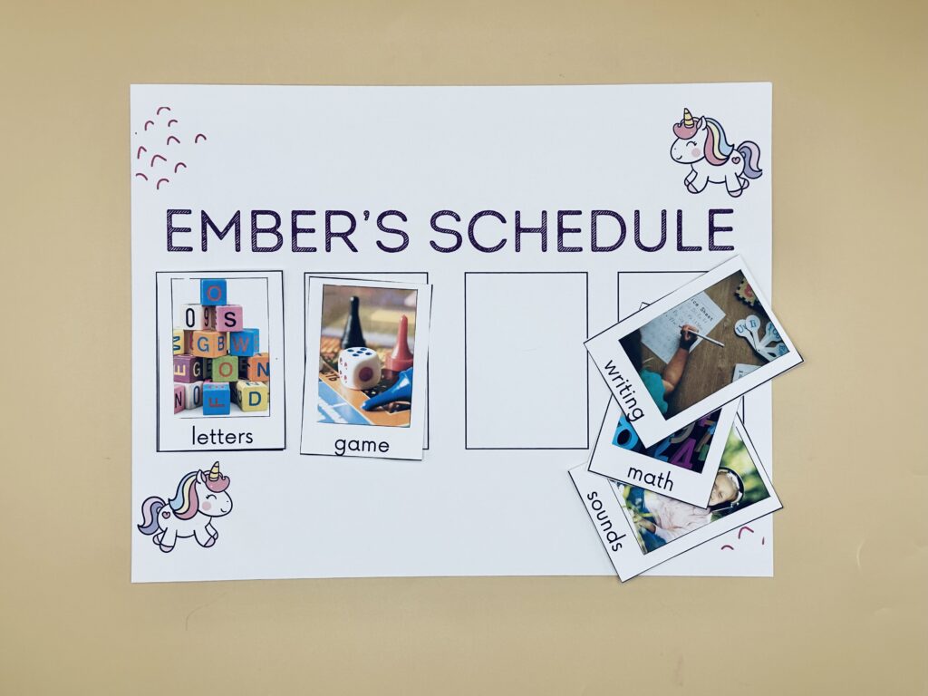 ember kindergarten schedule